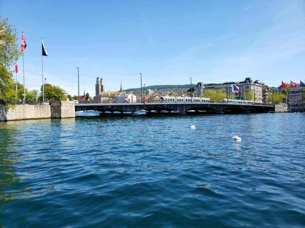 Lake Zurich and Limmat River in Zurich